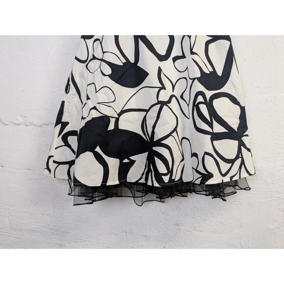 Y2K City Triangles Party Dress Juniors 3 Halter Brown White Tulle Poof Prom Hoco - Picture 2 of 8